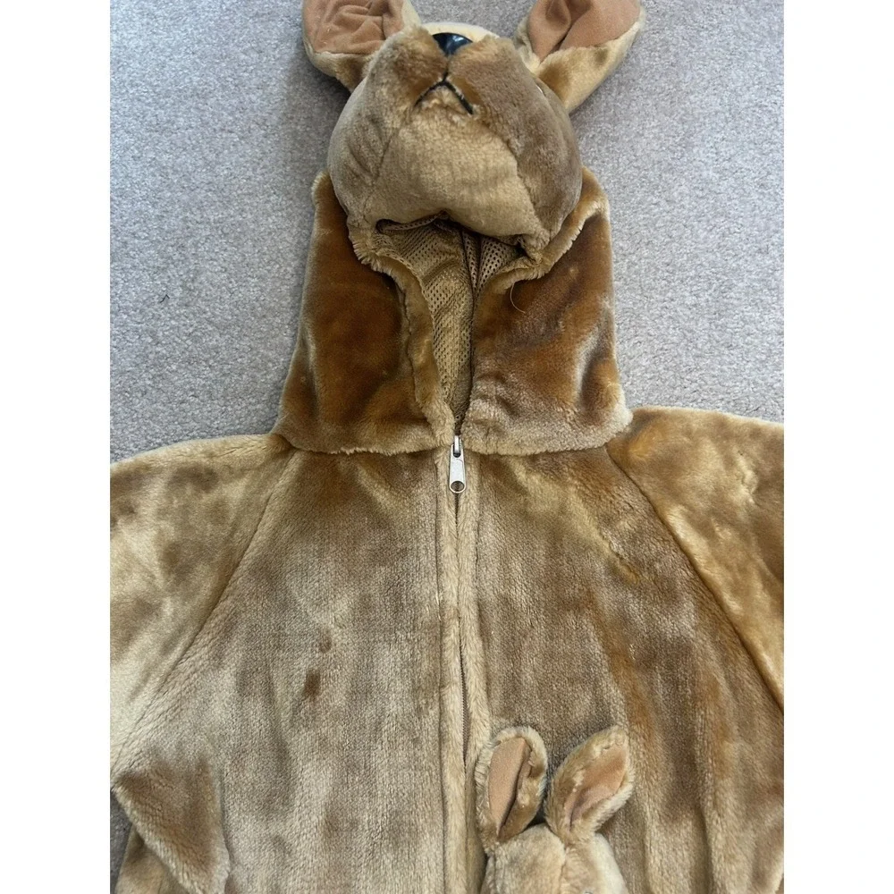KANGAROO Plush Halloween Costume Brown Fur Kids Dress Up Child Large 6-7